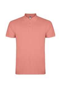 ROLY - Męska Koszulka Polo Star. Typ kołnierza: polo. Kolor: różowy #1