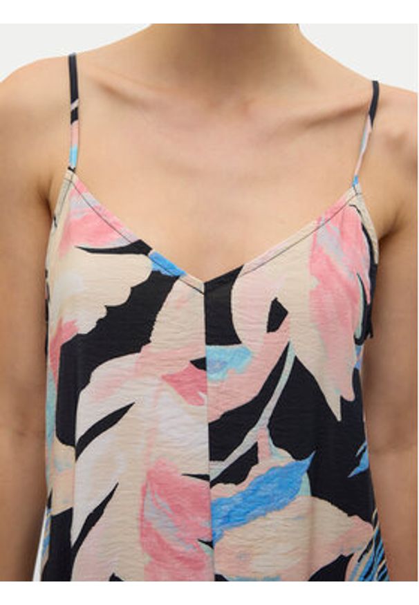 Vero Moda Sukienka letnia Josie 10303398 Czarny Regular Fit. Kolor: czarny. Materiał: wiskoza. Sezon: lato