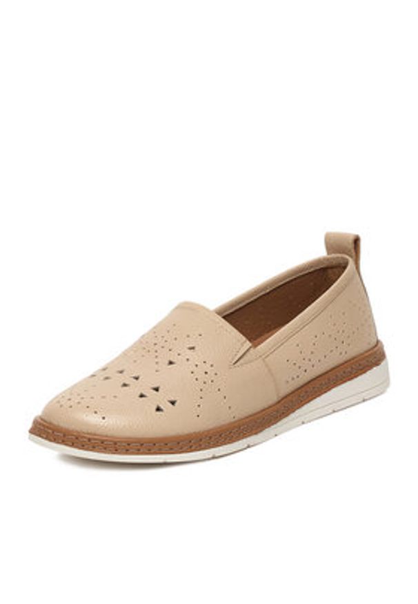 Lasocki Półbuty CEO-WI23-LYLA-02 Beżowy. Kolor: beżowy. Materiał: skóra