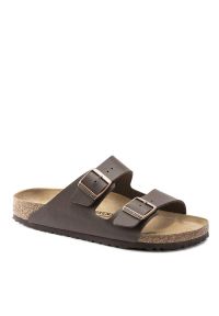 Kapcie Birkenstock Arizona Mocca Dorosłych. Kolor: brązowy. Materiał: skóra, materiał, syntetyk. Sezon: lato #1