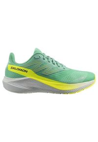 salomon - Buty do chodzenia damskie Salomon Aero Blaze W. Zapięcie: sznurówki. Kolor: zielony. Materiał: syntetyk, tkanina, materiał. Szerokość cholewki: normalna. Sport: turystyka piesza