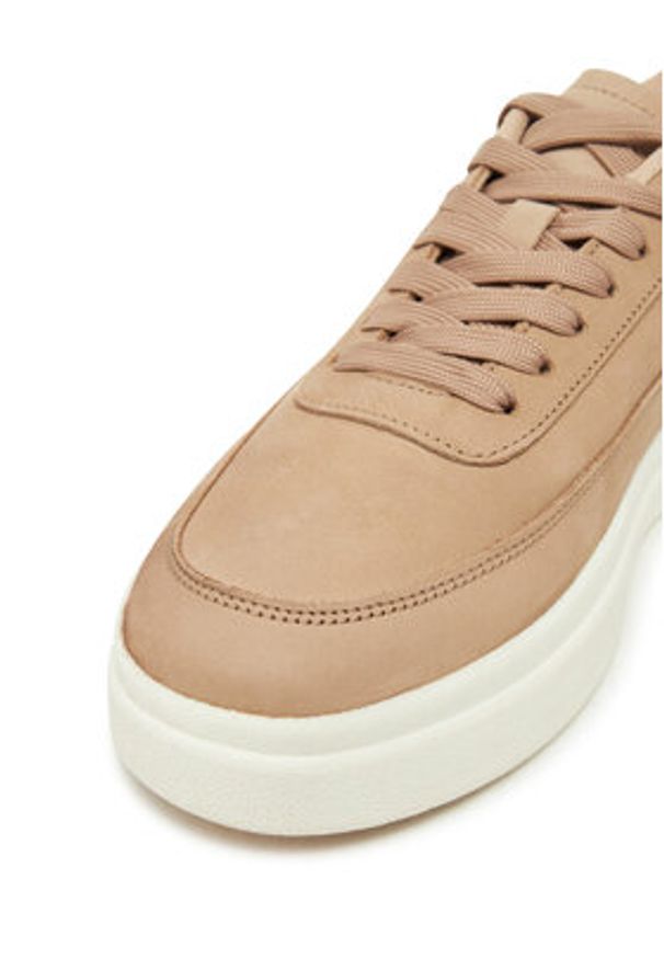 TOMMY HILFIGER - Tommy Hilfiger Sneakersy Modern Court Sneaker Nubuck FW0FW08462 Beżowy. Kolor: beżowy. Materiał: skóra