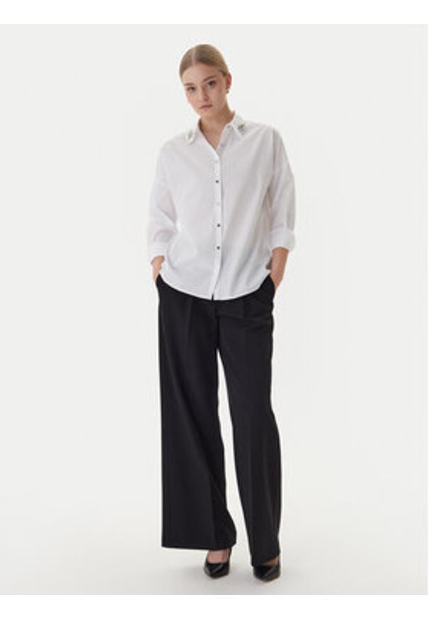 Morgan Koszula 261-CGRAM Biały Oversize. Kolor: biały. Materiał: bawełna