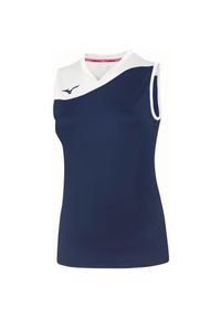 Koszulka damska Mizuno Authentic Myou. Kolor: biały, niebieski, wielokolorowy