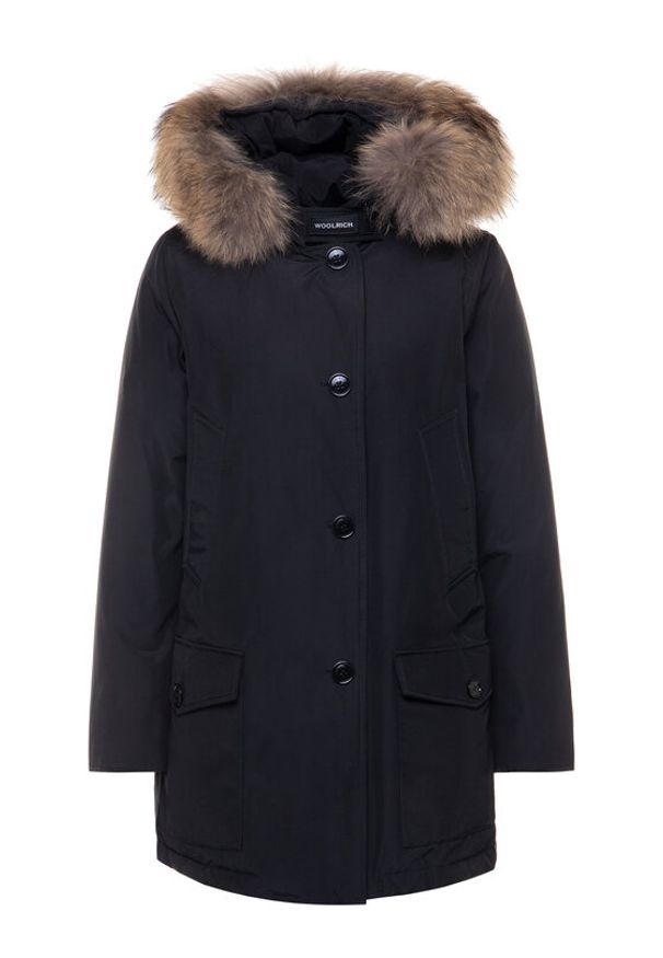 Woolrich Parka W'S Arctic WWCPS2806 UT0001 Czarny Regular Fit. Kolor: czarny. Materiał: syntetyk