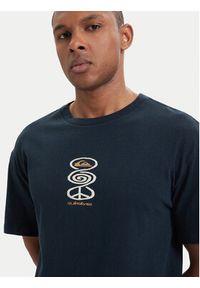 Quiksilver T-Shirt Harmony Spiral EQYZT08304 Granatowy Regular Fit. Kolor: niebieski. Materiał: bawełna #5