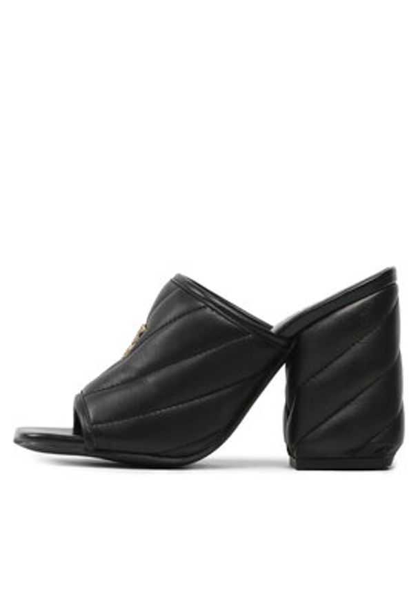Pinko - PINKO Klapki Martine Sabot Nappa Trapuntata PE 23 BLKS1 100666 A0O0 Czarny. Kolor: czarny. Materiał: skóra
