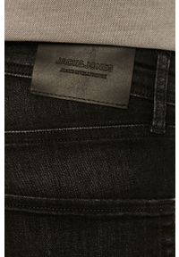 Jack & Jones Szorty jeansowe męskie kolor czarny. Kolor: czarny. Materiał: jeans. Wzór: gładki #4