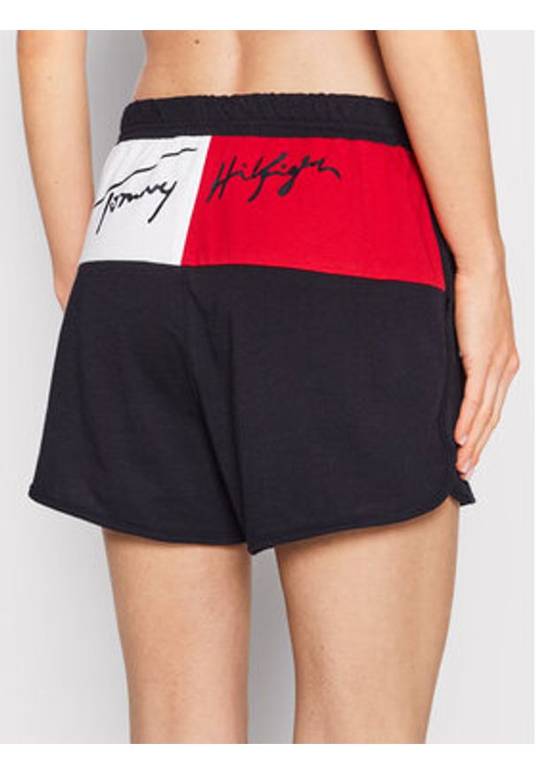 TOMMY HILFIGER - Tommy Hilfiger Szorty sportowe UW0UW03468 Granatowy Regular Fit. Kolor: niebieski. Materiał: bawełna