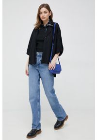 Polo Ralph Lauren top bawełniany kolor czarny. Typ kołnierza: polo. Kolor: czarny. Materiał: bawełna #2