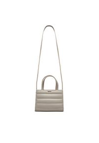 Calvin Klein Torebka Line Quilt Mini Tote K60K612116 Szary. Kolor: szary. Materiał: skórzane