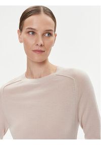 Calvin Klein Sweter K20K205777 Beżowy Regular Fit. Kolor: beżowy. Materiał: wełna #2