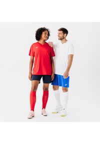 KIPSTA - Koszulka piłkarska Kipsta Essential Club. Kolor: czerwony. Materiał: poliester, materiał. Sport: piłka nożna #2