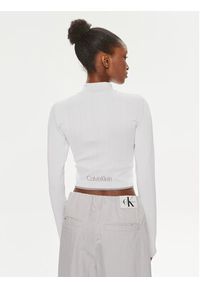 Calvin Klein Performance Bluza 00GWS4J406 Biały Slim Fit. Kolor: biały. Materiał: syntetyk #3