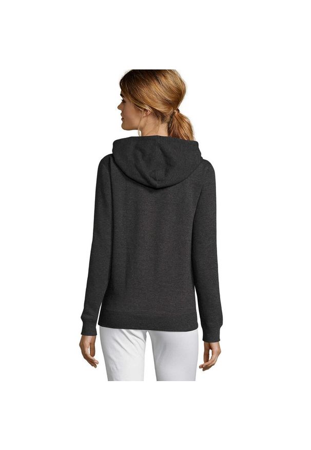 SOL'S - Damska Bluza Z Kapturem Seven Full Zip. Typ kołnierza: kaptur. Kolor: wielokolorowy, szary, brązowy