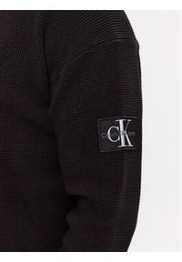 Calvin Klein Jeans Sweter J30J323986 Czarny Regular Fit. Kolor: czarny. Materiał: bawełna