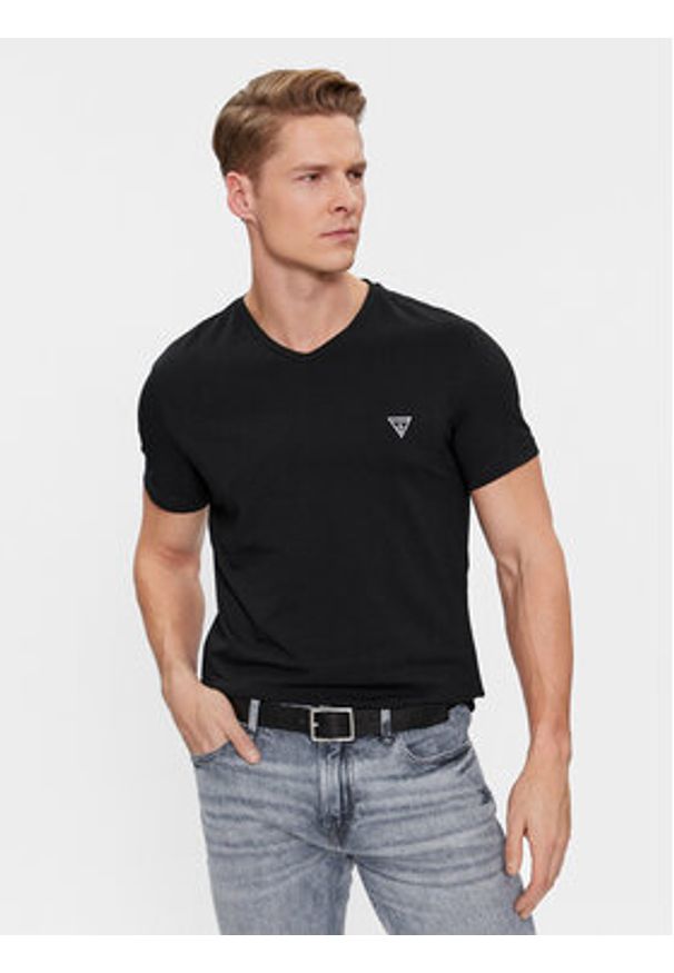 Guess Komplet t-shirtów Caleb U97G03 KCD31 Czarny Regular Fit. Kolor: czarny. Materiał: bawełna