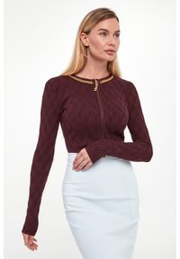 Elisabetta Franchi - Sweter/kardigan damski zapinany na zamek ELISABETTA FRANCHI #1