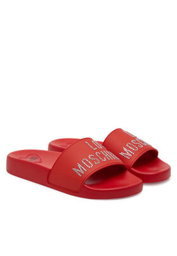 Love Moschino - LOVE MOSCHINO Klapki JA28122G1MI13500 Czerwony. Kolor: czerwony