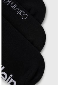 Calvin Klein Skarpetki (3-pack) męskie kolor czarny. Kolor: czarny