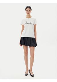 Vero Moda T-Shirt Kami 10332587 Biały Relaxed Fit. Kolor: biały. Materiał: bawełna #4