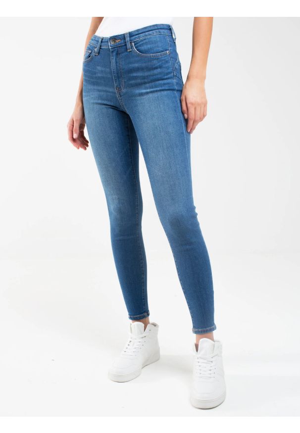 Big-Star - Jeansy damskie push up niebieskie Mariella High Waist 458. Stan: podwyższony. Kolor: niebieski
