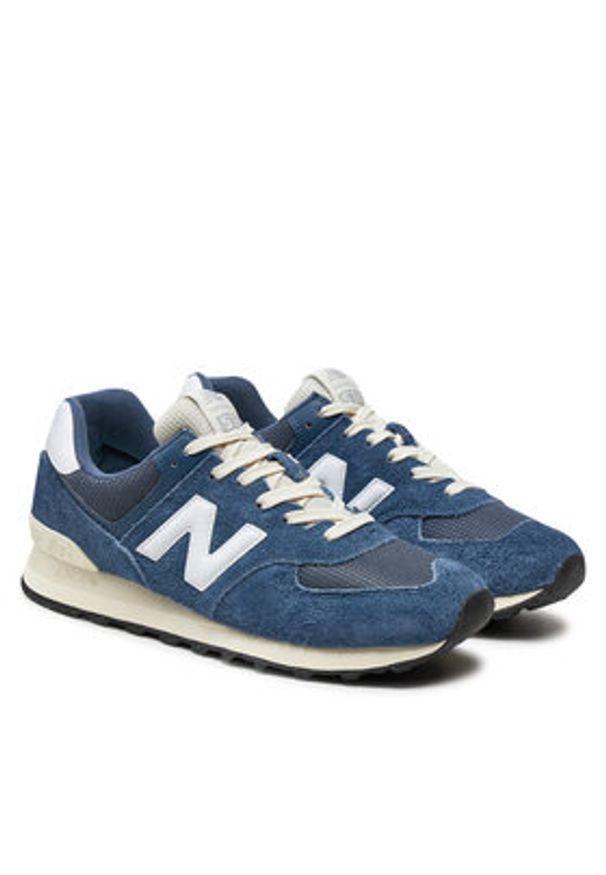 New Balance Sneakersy U574RBJ Niebieski. Kolor: niebieski. Materiał: zamsz, skóra. Model: New Balance 574