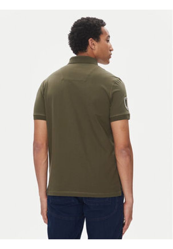 Aeronautica Militare Polo 251PO1851P344 Khaki Regular Fit. Typ kołnierza: polo. Kolor: brązowy. Materiał: bawełna