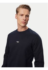 BOSS Bluza Iconic 50554836 Granatowy Regular Fit. Kolor: niebieski. Materiał: bawełna #3