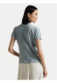 Polo Ralph Lauren Polo 211965095003 Błękitny Slim Fit. Typ kołnierza: polo. Kolor: niebieski. Materiał: bawełna