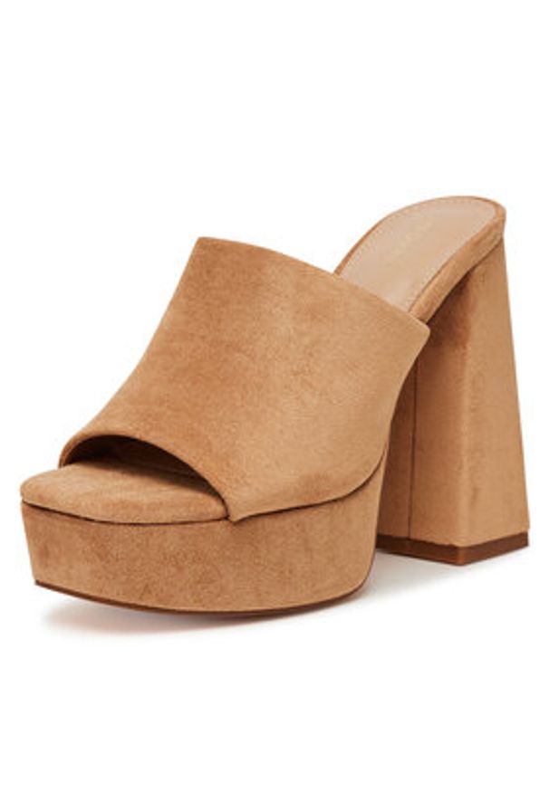 DeeZee Klapki F7979-1 Beżowy. Kolor: beżowy. Materiał: materiał