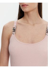 MICHAEL Michael Kors Sukienka dzianinowa MT482IL33D Różowy Slim Fit. Kolor: różowy. Materiał: wiskoza #4