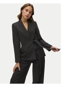 Vero Moda Marynarka Bestie 10333972 Szary Loose Fit. Kolor: szary. Materiał: syntetyk #5
