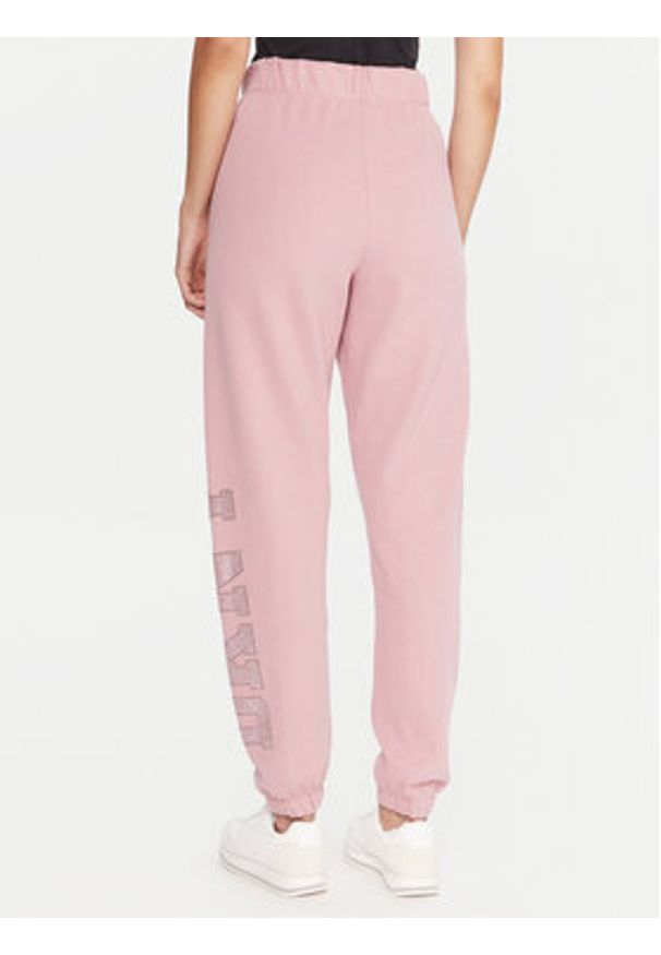 DKNY Sport Spodnie dresowe DP5P3737 Różowy Regular Fit. Kolor: różowy. Materiał: syntetyk