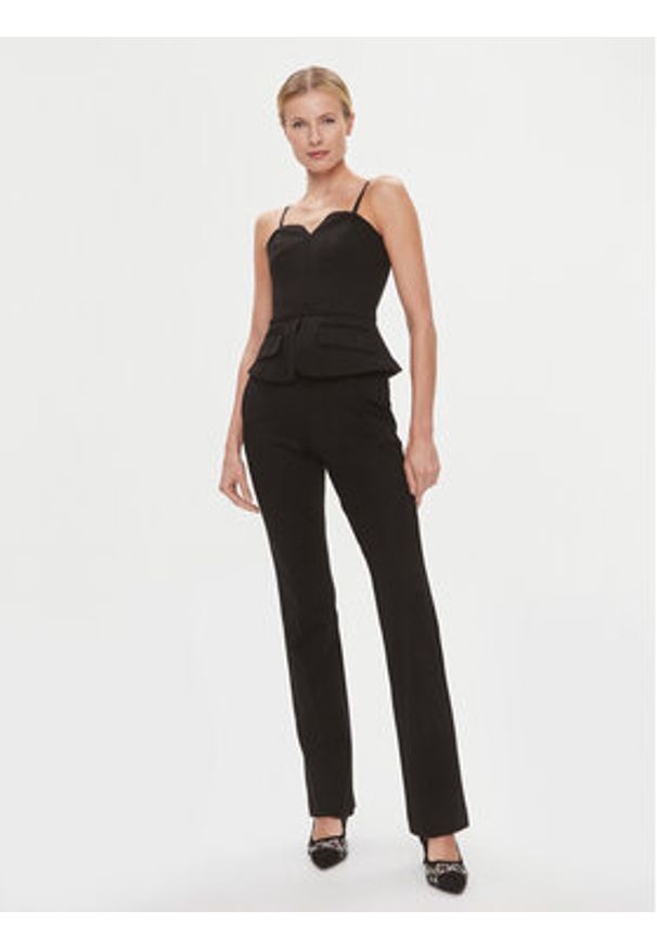 Karl Lagerfeld - KARL LAGERFELD Kombinezon 240W1311 Czarny Regular Fit. Kolor: czarny. Materiał: syntetyk
