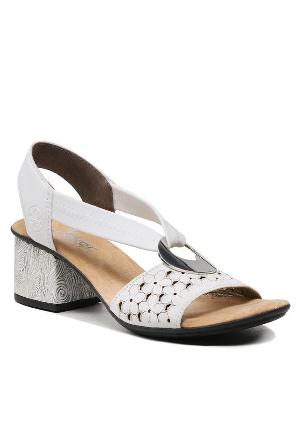 Sandały Rieker. Kolor: biały