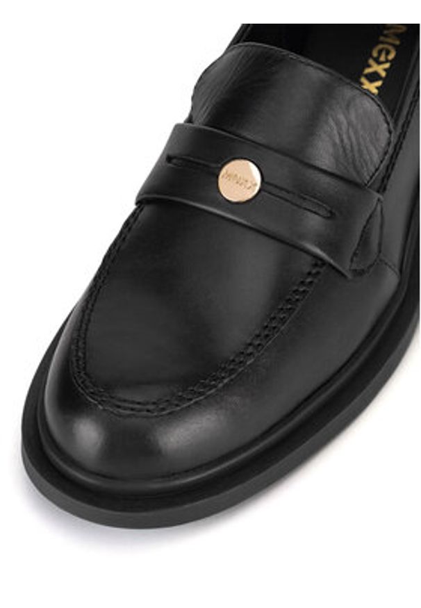 MEXX Mokasyny MX/011C-GRD Czarny. Kolor: czarny. Materiał: skóra
