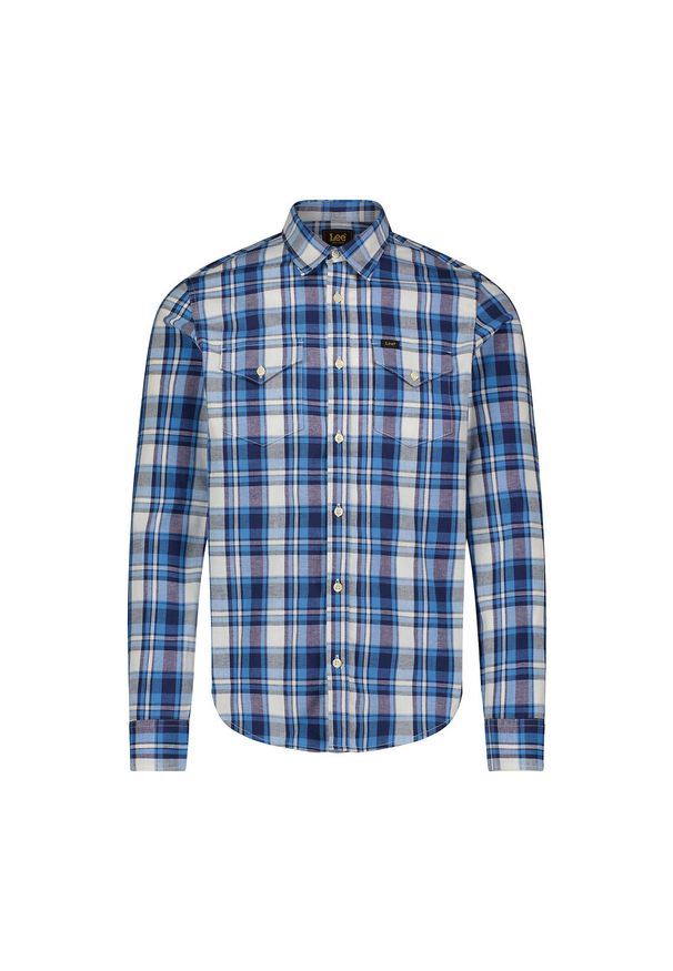 Lee - LEE MĘSKA KOSZULA REGULAR SHIRT ATLANTIC BRIGHT WHITE 112349505 L69H015653