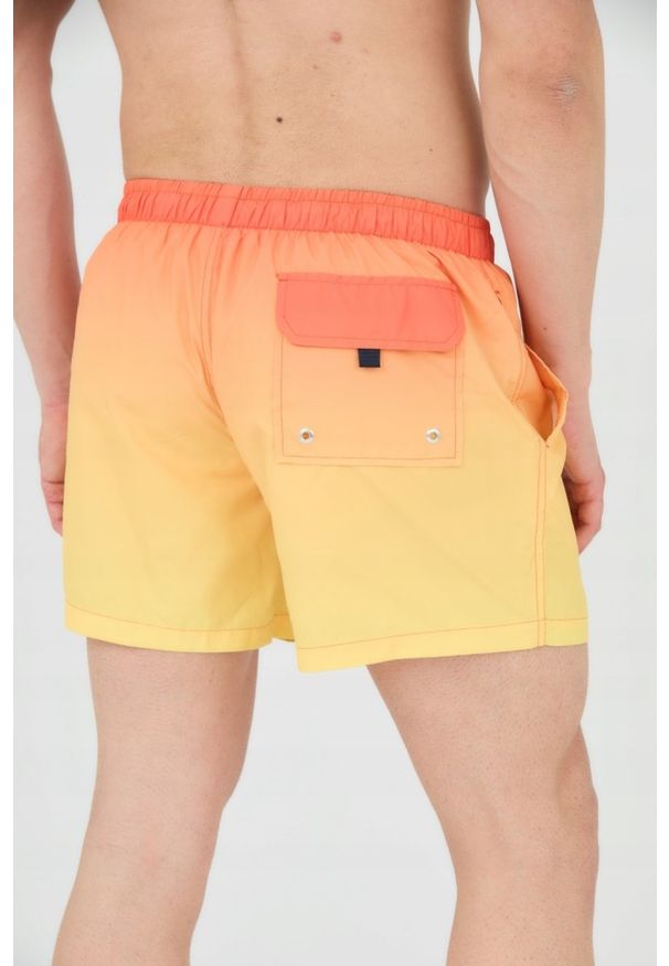 La Martina - LA MARTINA Spodenki kąpielowe męskie żółte, Rozmiar XL. Kolor: żółty. Materiał: poliester. Wzór: gradientowy