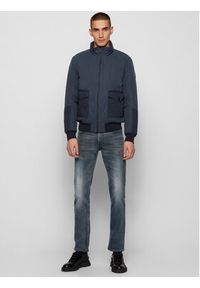 BOSS - Boss Kurtka bomber Odre-D 50440995 Granatowy Regular Fit. Kolor: niebieski. Materiał: bawełna #5