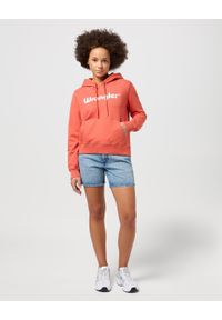 Wrangler - WRANGLER DAMSKA BLUZA Z KAPTUREM WRANGLER REGULAR HOODIE BURNT SIENNA 112350336. Typ kołnierza: kaptur #4