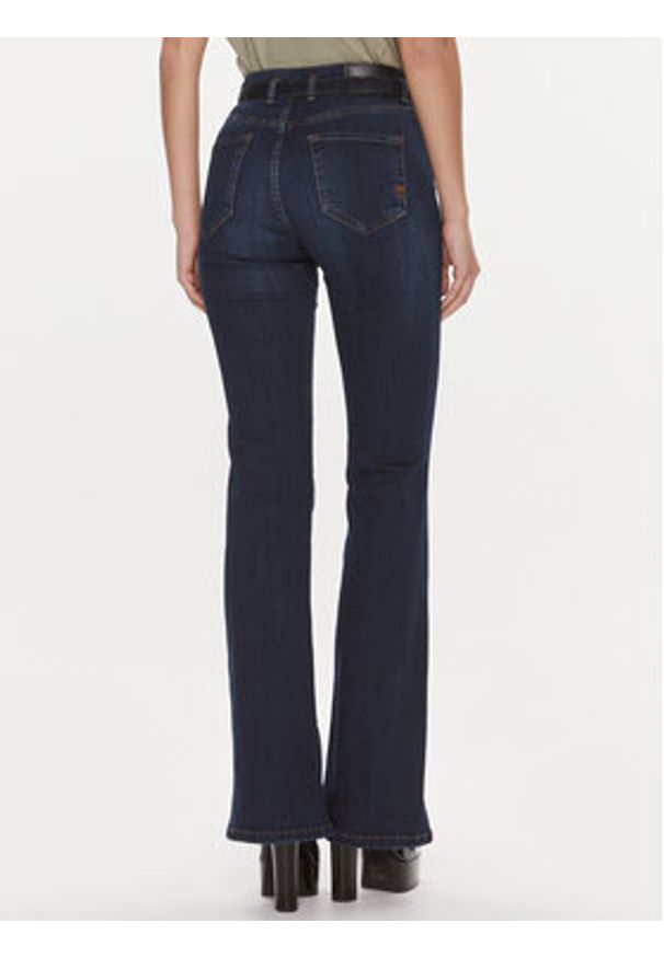 Pinko Jeansy Flora 100166 A1MF Granatowy Regular Fit. Kolor: niebieski