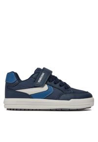 Sneakersy Geox. Kolor: niebieski. Materiał: jeans