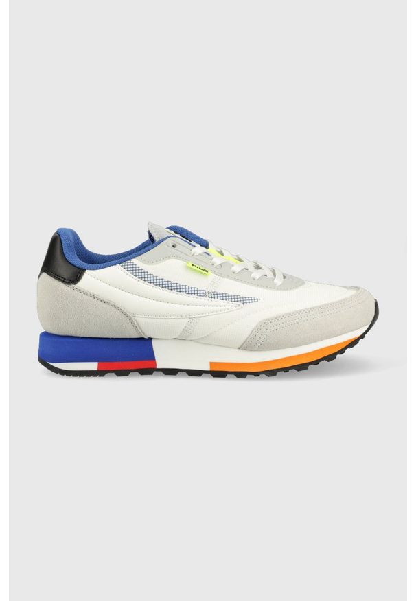 Fila buty Retronique kolor biały. Nosek buta: okrągły. Zapięcie: sznurówki. Kolor: biały. Materiał: guma