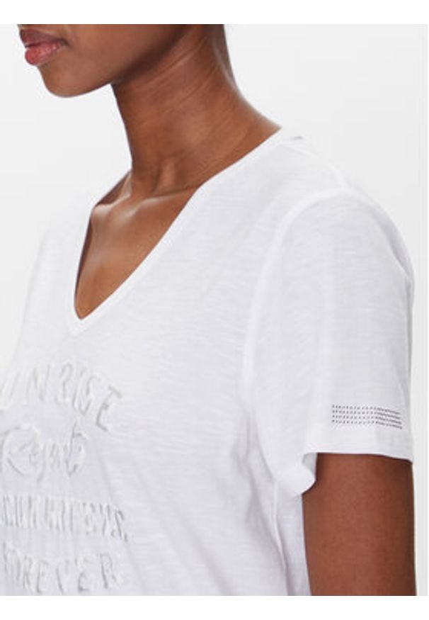 Olsen T-Shirt 11105057 Biały Regular Fit. Kolor: biały. Materiał: bawełna