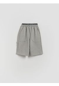 Reserved - Bawełniane szorty - jasnoszary. Kolor: szary. Materiał: bawełna #1