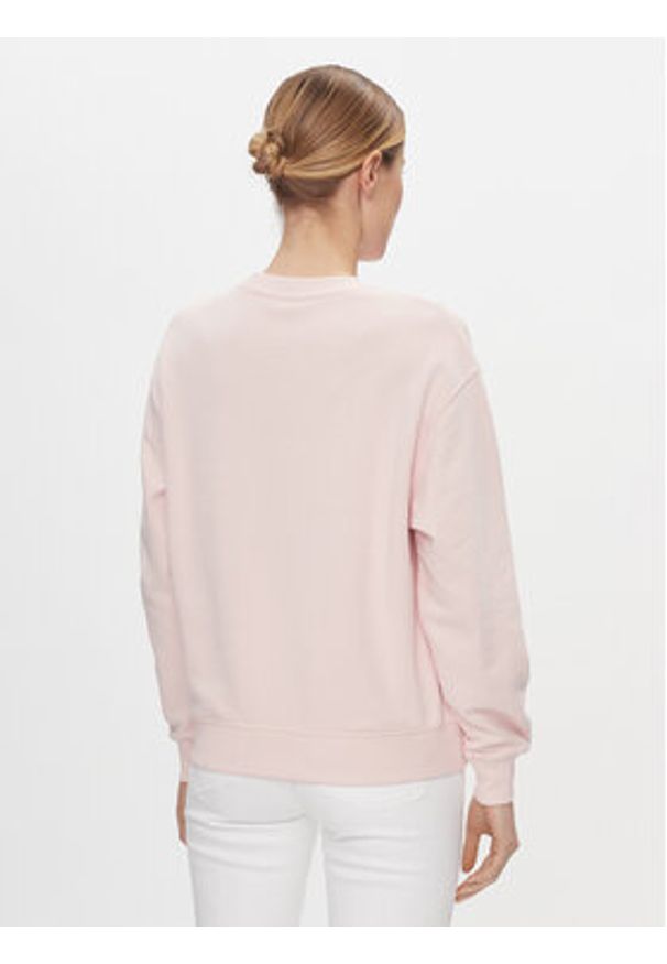 TOMMY HILFIGER - Tommy Hilfiger Bluza Flag Script WW0WW41758 Różowy Regular Fit. Kolor: różowy. Materiał: bawełna