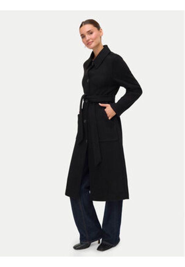 Vero Moda Płaszcz przejściowy Fortune Paris 10331567 Czarny Regular Fit. Kolor: czarny. Materiał: syntetyk