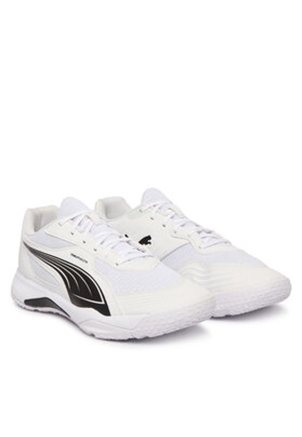 Puma Buty halowe Solarflash III 107850 05 Biały. Kolor: biały. Materiał: skóra