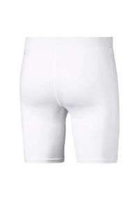 Puma - Męskie Spodenki Liga Thermoactive Base Layer Shorts. Kolor: biały. Sport: turystyka piesza